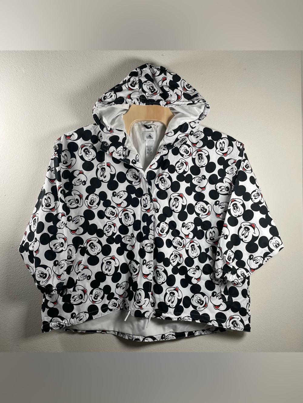 Disney Mickey Mouse Hooded Raincoat size  1X
